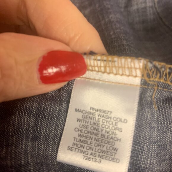 Liz Claiborne Womens Dress SZ XXL Sheath Midi Blue Office Professional Preppy - Picture 6 of 9